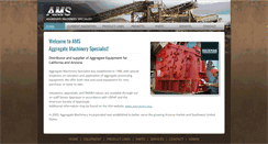 Desktop Screenshot of aggregatemachinery.net